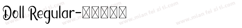 Doll Regular字体转换